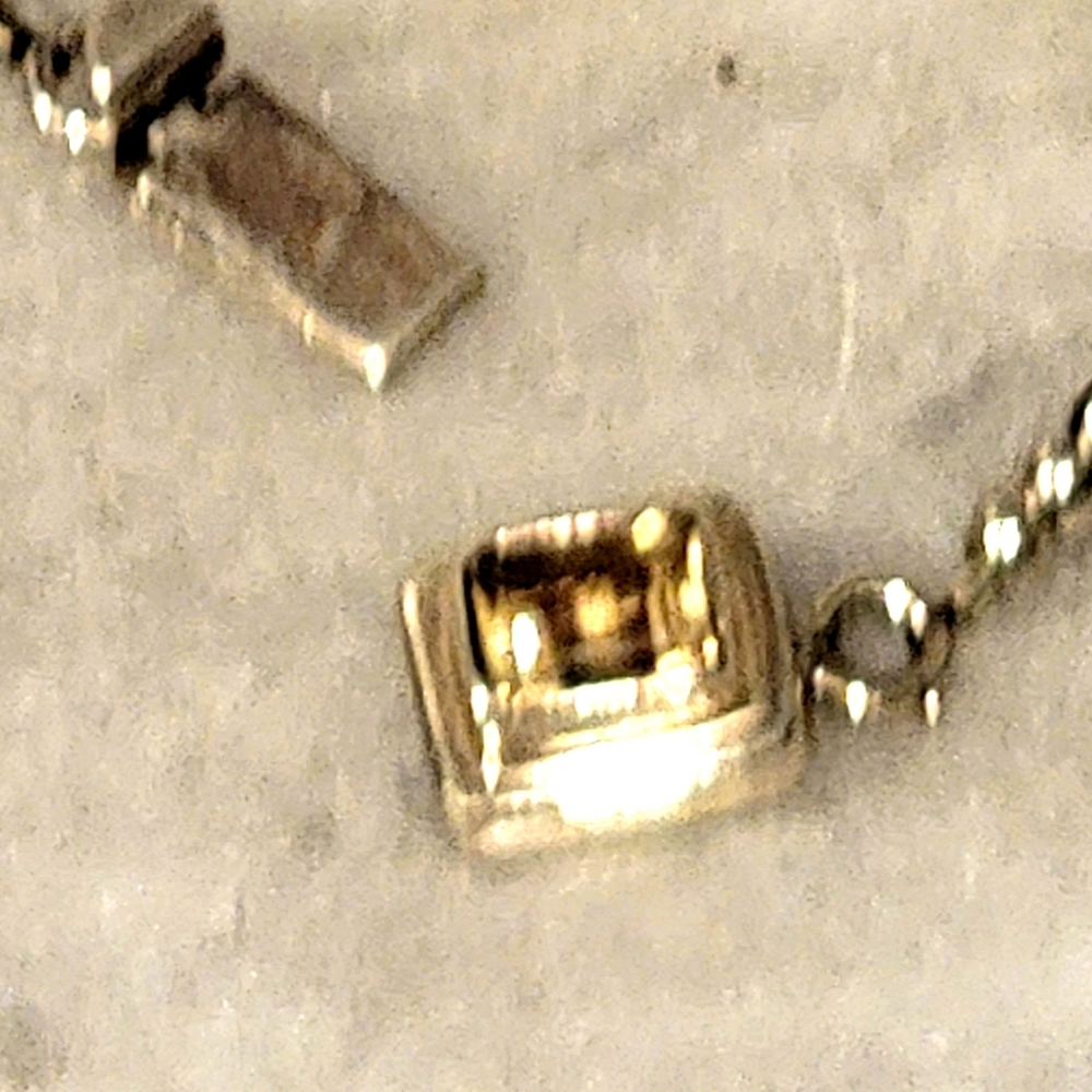 Artisan Saltwater Pearl Sterling Necklace Peridot Amethyst Garnet Citrin… - Picture 8 of 8